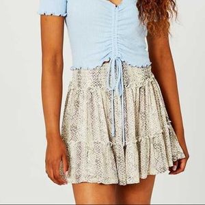 Altar’d State Snake Mesh Skirt